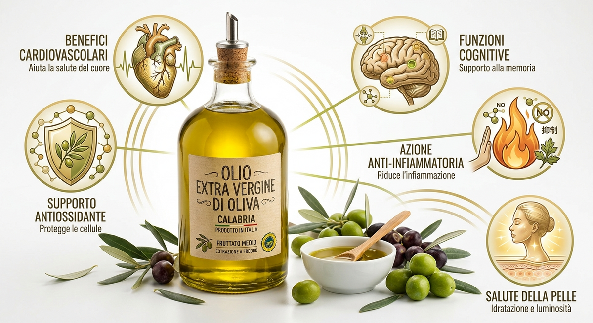 5 benefici scientifici dell'olio d'oliva biologico che devi conoscere