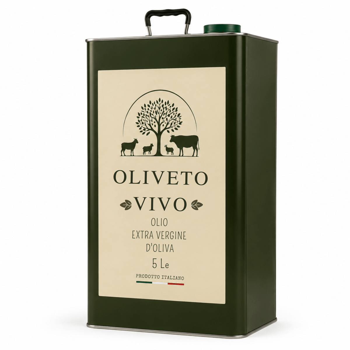 Olio Extra Vergine di Oliva Bio 5 Litri – Oliveto Vivo