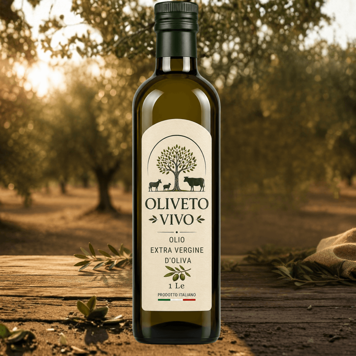 Olio Extra Vergine di Oliva Bio 1 Litro – Oliveto Vivo