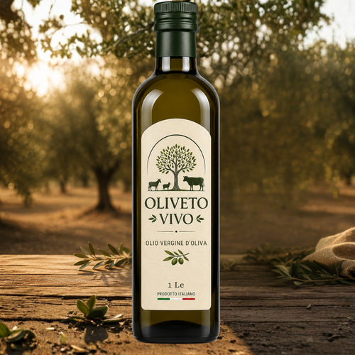 Olio Vergine di Oliva Bio 1 Litro – Oliveto Vivo